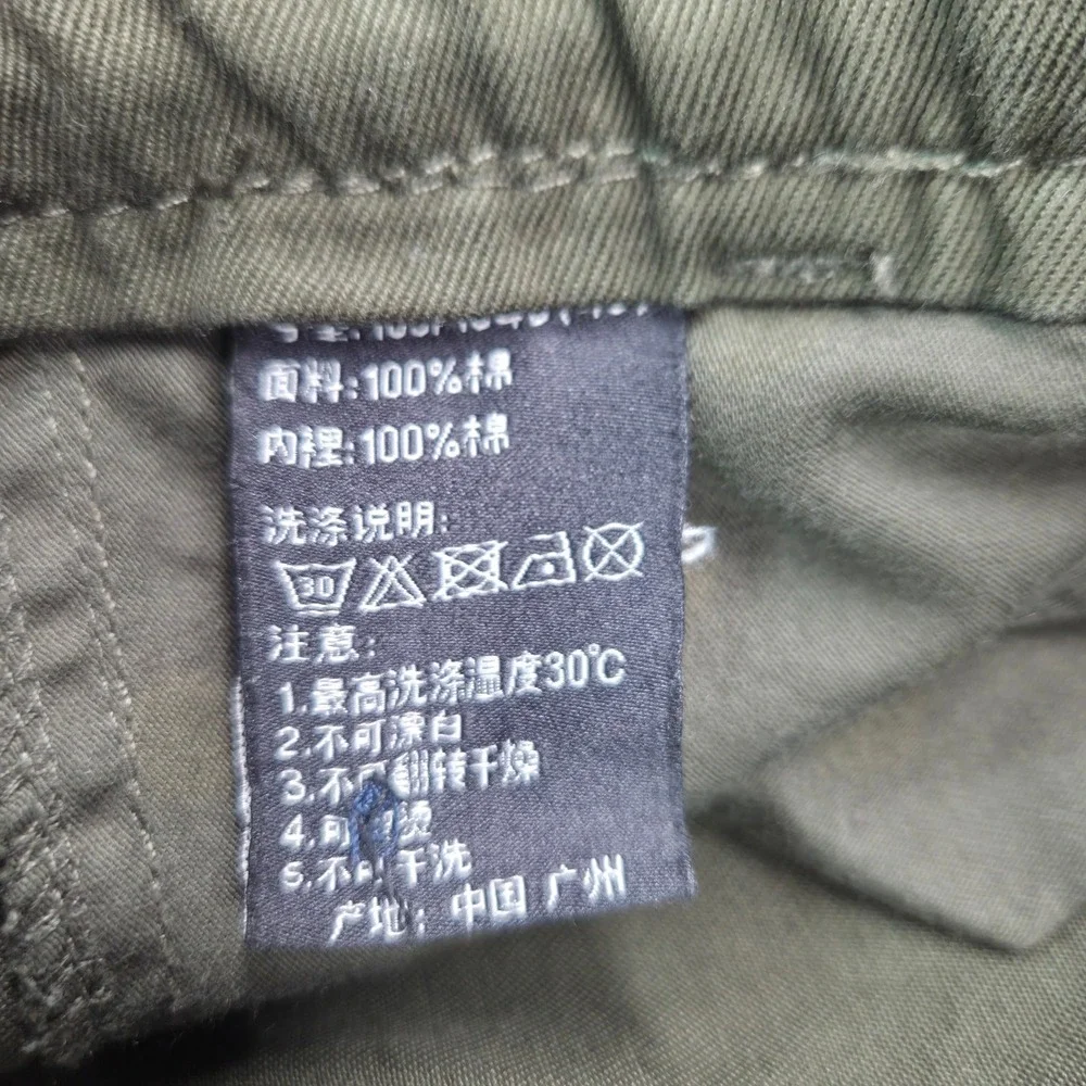 Matchstick Argus Mens Olive Green Cotton Chino Utility Trousers Size 38 Gorpcore